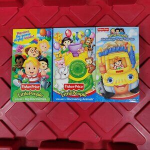 Vintage Lot of 3 Little People Cartoon VHS Tapes